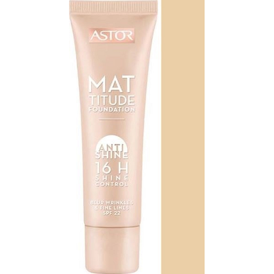 Astor Mattitude Foundation Anti Shine 16h Glanzkontrolle Make-up 200 Nude 30 ml