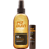 Piz Buin Wet Skin SPF15 transparentes Sonnenspray 150 ml + SPF30 Lippenbalsam 4,9 g, Duopack