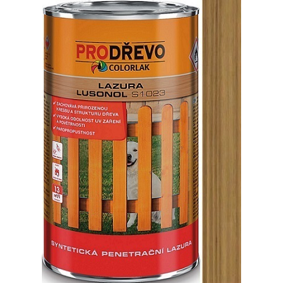 Colorlak Lazura Lusonol S1023 synthetische Penetrationsglasur Eiche 2,5 l