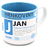 Nekupto Tassen Becher mit dem Namen Jan 0,4 Liter