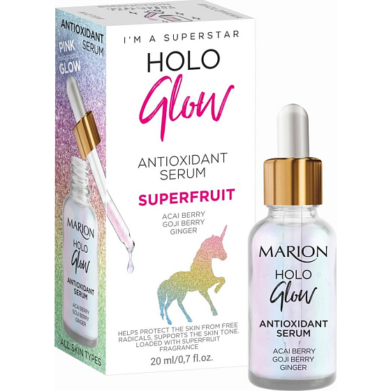 Marion Holo Glow Antioxidant Serum Hautserum schützt vor freien Radikalen 20 ml