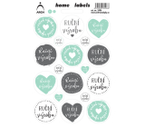 Arch Home Labels Home Labels Aufkleber Handgefertigt 12 x 18 cm