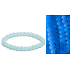 Jade Luminois Light Phosphoreszierend, blaues Leuchten im Dunkeln, Armband elastisch Naturstein, Perle 6 mm / 16 - 17 cm