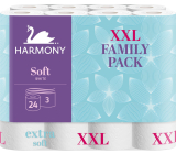 Harmony Soft weißes unperforiertes Toilettenpapier 15,7 m 3lagig 24 Stück