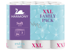 Harmony Soft weißes unperforiertes Toilettenpapier 15,7 m 3lagig 24 Stück