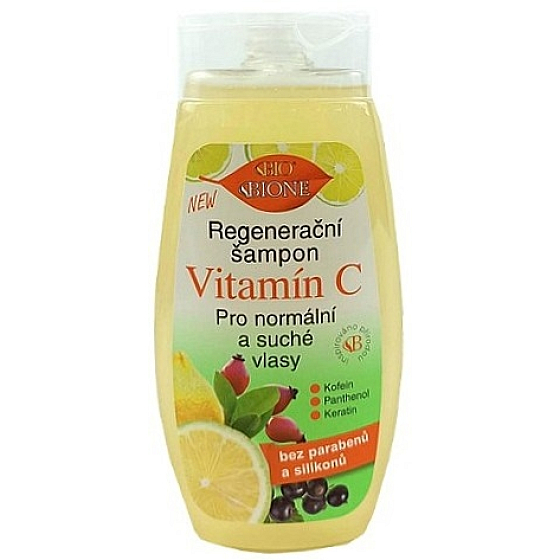 Bione Cosmetics Vitamin C regenerierendes Shampoo für normales und trockenes Haar 260 ml