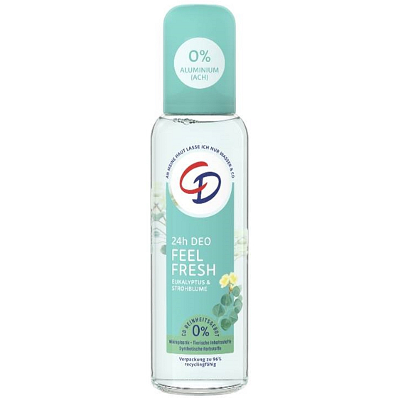 CD Feel Fresh Eukalyptus & Strohblume Körperdeodorant Spray Glas 75 ml