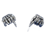 Charm Sterlingsilber 925 Skelett-Hand, Perle für Armband Halloween