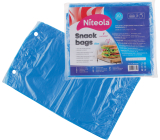 Niteola Snackbeutel, HDPE, 20 × 30 cm, Stärke 12 µ, blau, 50 Stück