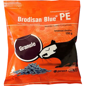 Brodisan Blue PE Granulate zur Bekämpfung von Nagetieren Beutel, 150 g
