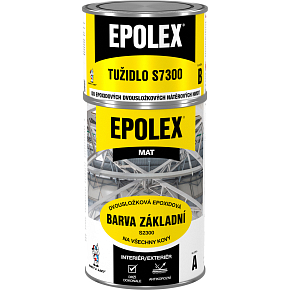EPOLEX S2300 Grundfarbe für Metall, grau matt + Epolex S7300 Härter, Set 1,18 kg