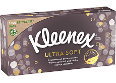 Kleenex Ultra Soft 3-lagige Papiertaschentücher in der Box, 64 Stk