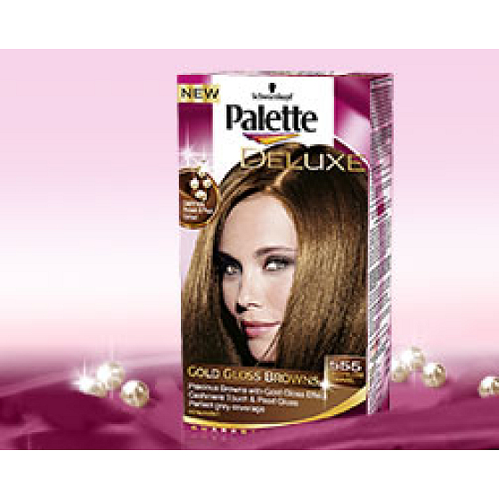 Schwarzkopf Palette Deluxe Haarfarbe 555 hellgold Karamell 115 ml