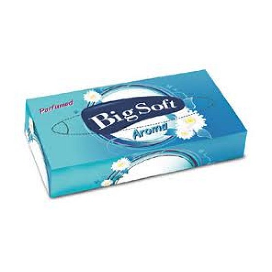Big Soft Aroma Parfüm Kosmetiktücher Double Layer, 70 Stück +/- 5 Stück,