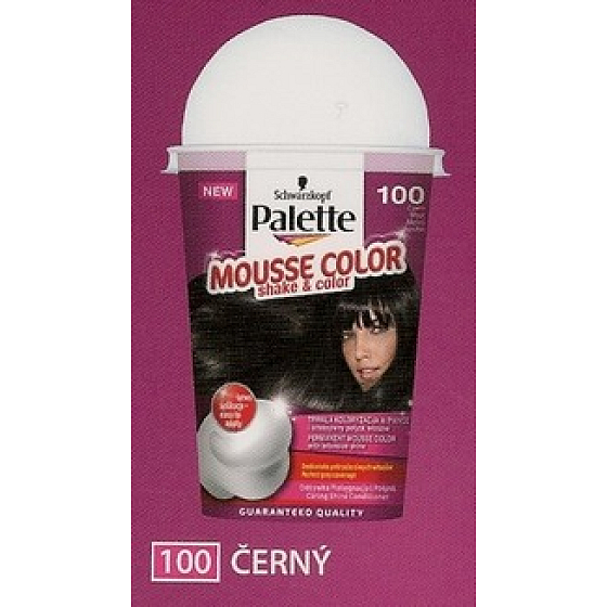 Schwarzkopf Palette Mousse Color Shake und Haarfarbe 100 Schwarz