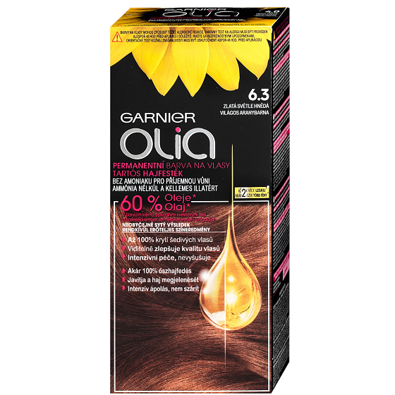 Garnier Olia Haarfarbe ohne Ammoniak 6.3 Gold Hellbraun