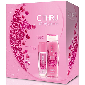 C-Thru Lovely Garden parfümiertes Deodorantglas für Frauen 75 ml + Duschgel 250 ml, Kosmetikset C-Thru Lovely Garden parfümiertes Deodorantglas für Frauen 75 ml + Duschgel 250 ml, Kosmetikset