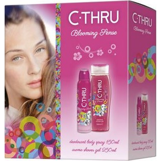 C-Thru Blooming Sense Deodorant Spray 150 ml + Duschgel 250 ml, für Frauen Kosmetikset