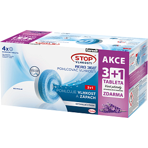 Ceresit Stop Feuchtigkeit Aero 360° Entfeuchter Nachfüllung, Lavendel 4× 450 g