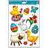 Fensterfolie ohne Kleber Ostern mit Hase 30 x 20 cm 1 Stück gefärbt