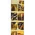 Nekupto Geschenk Papierflaschentasche 33 x 10 x 9 cm Beige Weinbergmotiv 853 01 ALH