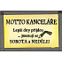 Nekupto Holzschild mit Zitat Büromotto klein 15 x 9,5 cm