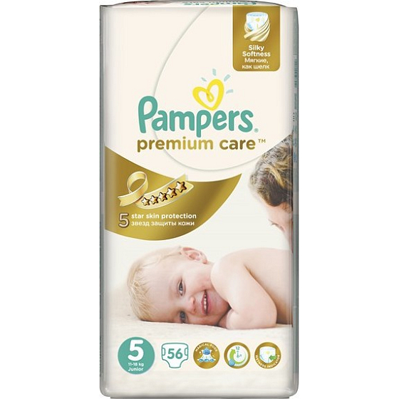 Pampers Premium Care 5 Junior 11-18 kg Windelhöschen 56 Stück