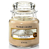 Yankee Candle Warm Cashmere - Warme Duftkerze aus Kaschmir Klassisches kleines Glas 104 g
