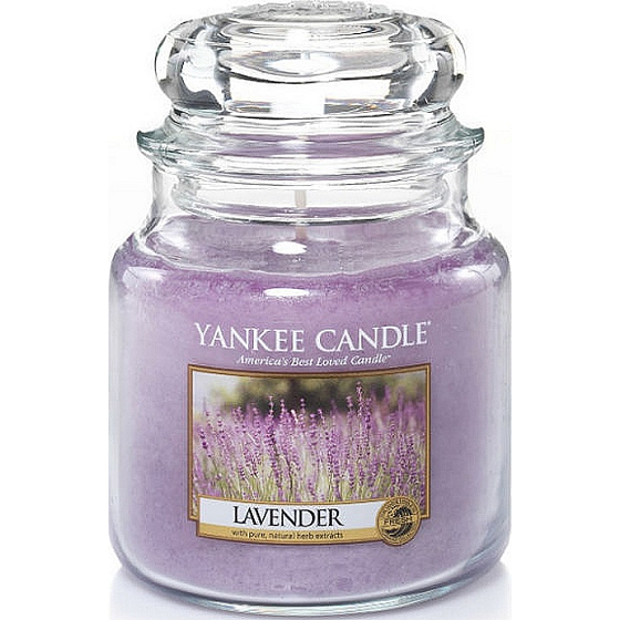 Yankee Candle Lavender - Lavendelduftkerze Klassisches mittleres Glas 411 g