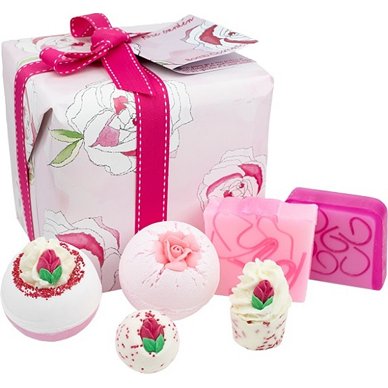 Bomb Cosmetics Rosengarten Ballistik 2 x 160 g + Ball 30 g + Block 50 g + Seife 2 x 100 g, Kosmetikset