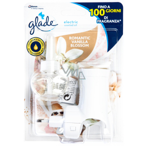 Glade Electric Scented Oil Romantic Vanilla Blossom elektrischer Raumduftgerät mit flüssiger Nachfüllung 20 ml