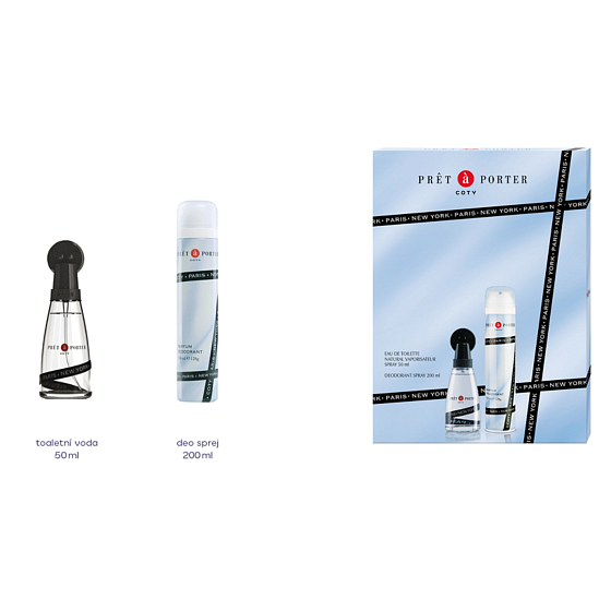 Pret und Porter Original Eau de Toilette 50 ml + Deodorant Spray 200 ml, Kosmetikset für Frauen