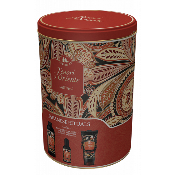 Tesori d Oriente Japanische Rituale Eau de Toilette 100 ml + Duschgel 250 ml + Badeschaum 500 ml, für Frauen Geschenkset