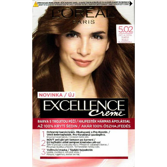Loreal Paris Excellence Creme Haarfarbe 5.02 Hellbrauner Regenbogen