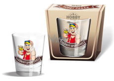 Nekupto Hobby Glas-Geschenk-Schnapsglas Leidenschaftlicher Sportler 0,04 l