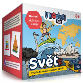 Albi Auf den Punkt gebracht! Plus World 15-minütiges Spiel zum Üben von Gedächtnis und Wissen empfohlen ab 8 Jahren