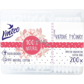 Linteo Natural Watte-Stäbchen Papierbox 200 St.