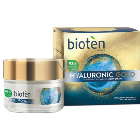Bioten Hyaluronic Gold aufpolsternde Nachtcreme für reife Haut 50 ml