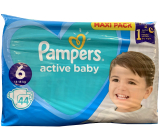 Pampers Active Baby Größe 6, 13 - 18 kg Windelhöschen 44 Stück