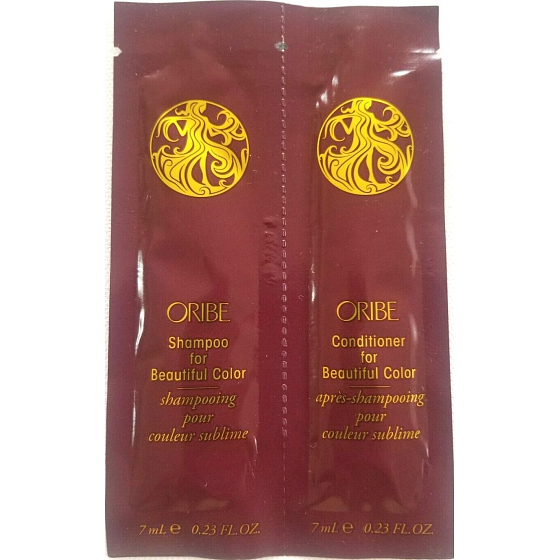 Oribe For Beautiful Color Hochsanftes Shampoo und Spülung für schillernde Haarfarbe 2 x 7 ml, Duopack