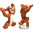 Disney Winnie the Pooh Mini Figur - Tigger mit ausgestreckten Pfoten und offenem Mund, 1 Stück, 5 cm