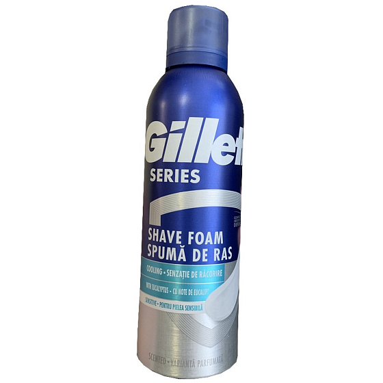 Gillette Series Sensitive Cool Rasierschaum für Männer 200 ml