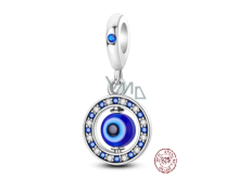 Charme Sterling Silber 925 Blau Auge Schutz, Anhänger Armband Symbol