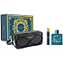 Versace Eros Eau de Parfum Eau de Parfum 100 ml + Eau de Parfum Miniatur 10 ml + Kosmetiktasche, Geschenkset für Männer