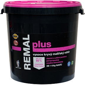 REMAL Plus hochdeckende Wandfarbe, 36+4 kg