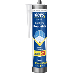 Ceys Koupelny a kuchyně silikon, transparentní, 280 ml