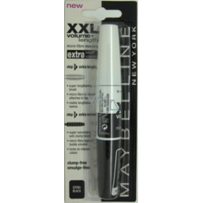 Maybelline XXL Volume + Length Mascara Für Wimpernvolumen und Länge Schwarz 2 x 6 ml
