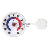 Schneider Fensterthermometer rund, Kunststoff, selbstklebend, 73 mm Bimetall BIM