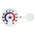 Schneider Fensterthermometer rund, Kunststoff, selbstklebend, 73 mm Bimetall BIM