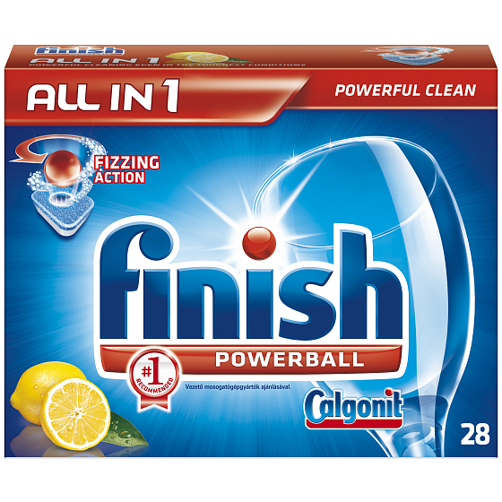 Calgonit Finish All-in 1 Zitrone Geschirrspülertabletten 28 Stück